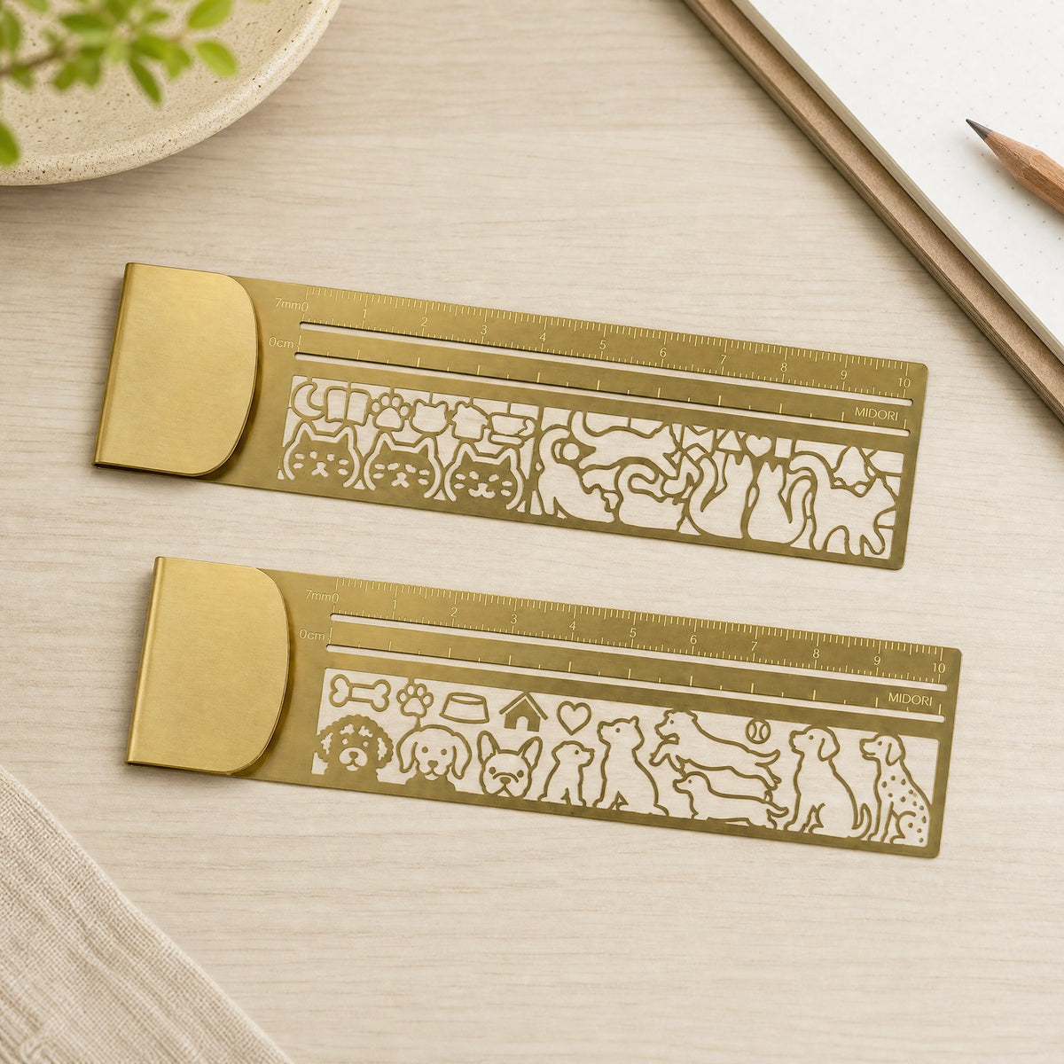 😻📏 Cat Lover’s 3-in-1 Metal Bookmark Ruler | Bookmark, Ruler & Coloring