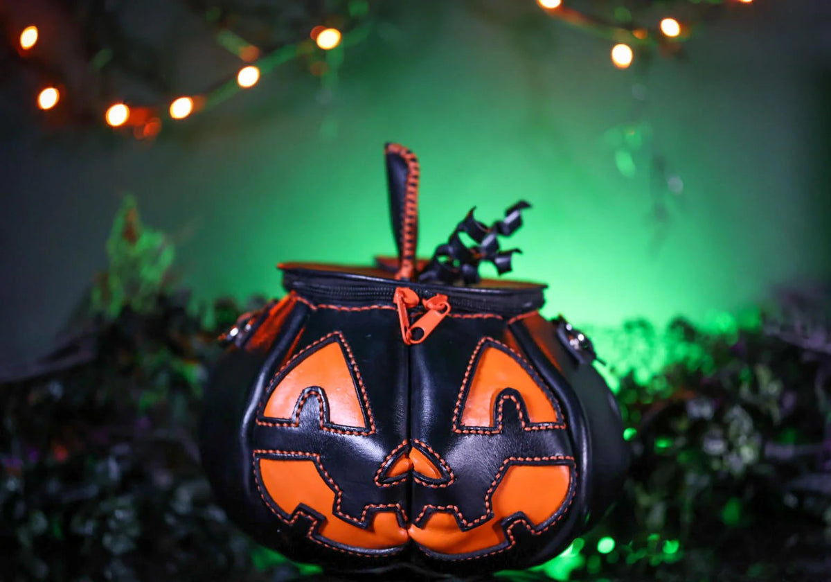 🔥Last Day 49% OFF - 🎃The Great Purely handmade leather Pumpkin Bag(✨Same as in the video)