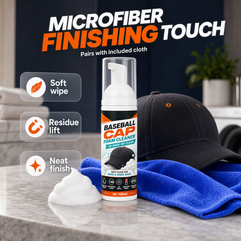 ✨No-Rinse Baseball Cap Foam Cleaner