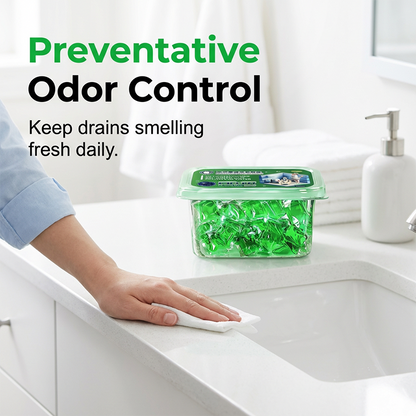 💧Drain Deodorizer Pods – Bio‑enzyme formula neutralizes smells at the source