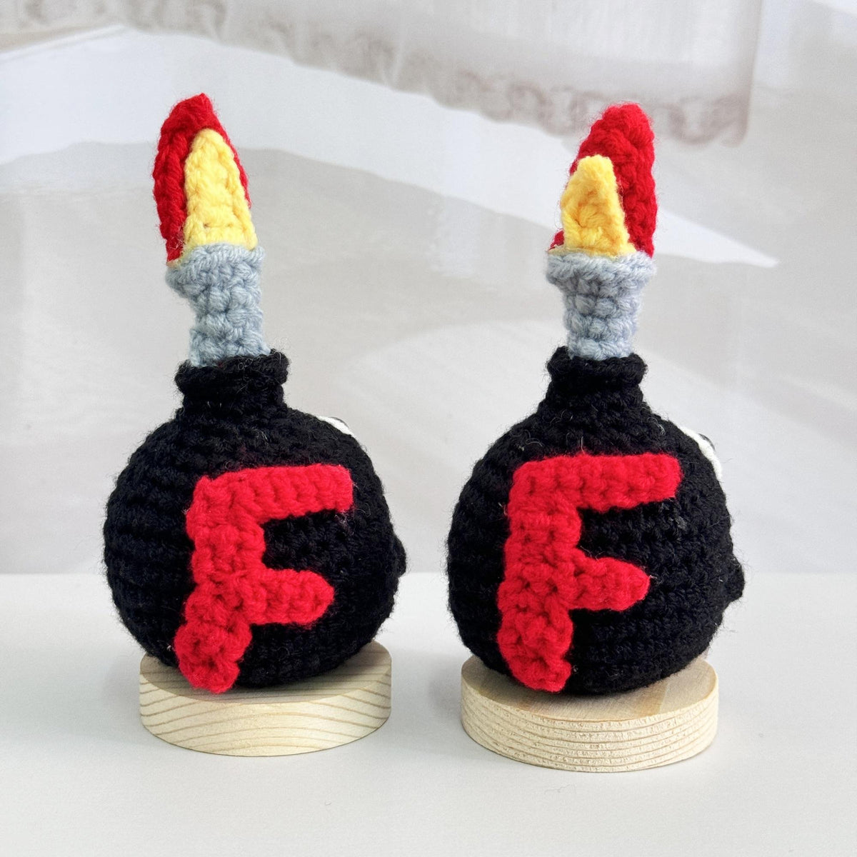 💥Last Day One Dollar Sale💣Handmade Crochet F-Bomb With Base