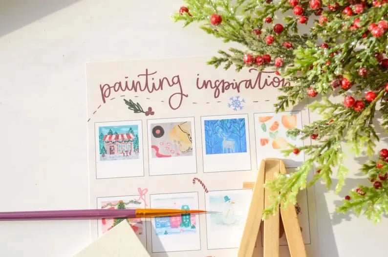 🔥LAST DAY SALE 50% OFF🌈Mini Painting Advent Calendar