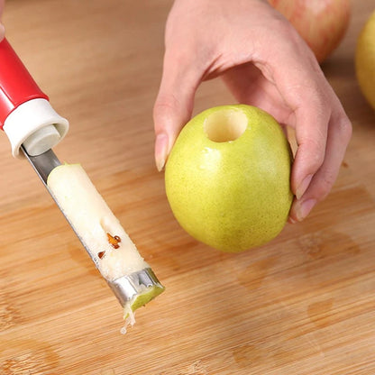 🥳2026 HOT SALE🥳💞50K+ SOLD!🔪🛒! The 2-in-1 Kitchen Hero: Core & Peel with a Twist. Stainless Steel Fruit Tool! 🍎⏱️