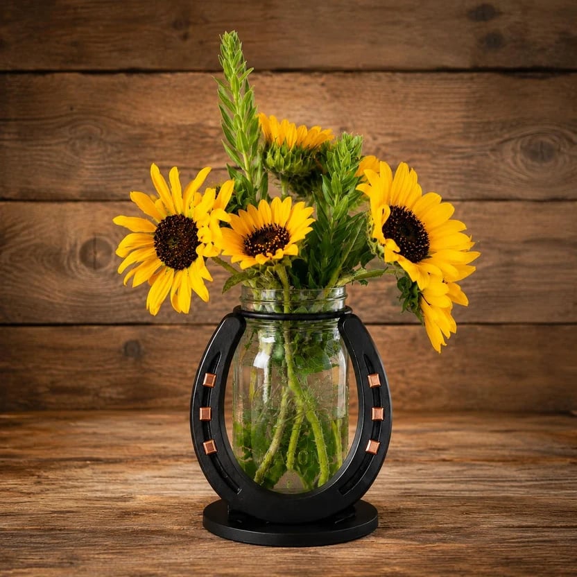 🔥Last Day 49% OFF - 🐴Handmade Horseshoe Mason Jar Holder Collection