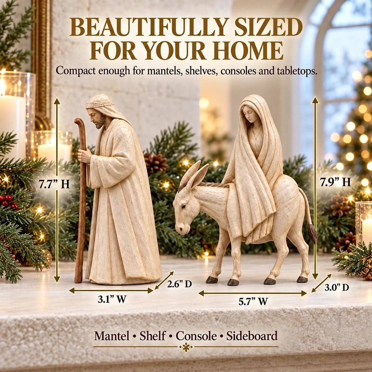 🔥Last Day 49% OFF - ✝️Journey to Bethlehem Nativity Figurine Set
