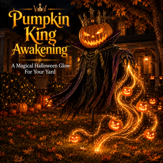 🎁Today 49% OFF🎃Pumpkin King Awakening™ – Flowing LED Halloween Yard Light