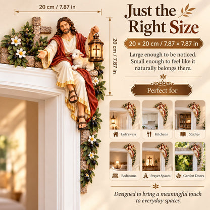 ✝️✨Jesus at the Doorway – Faith-Inspired Corner Decor Collection