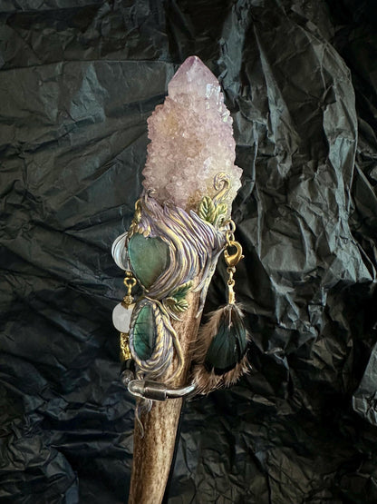 🔥Last Day 49% OFF - 🔮 Crystal Wand – Spirit Quartz (✨One of a Kind)
