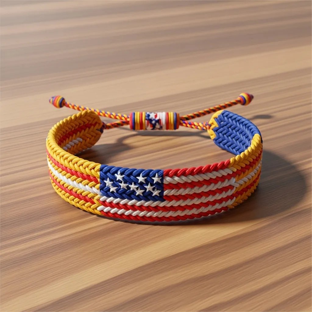 🔥Last Day: 😍USA Pride Woven Bracelet
