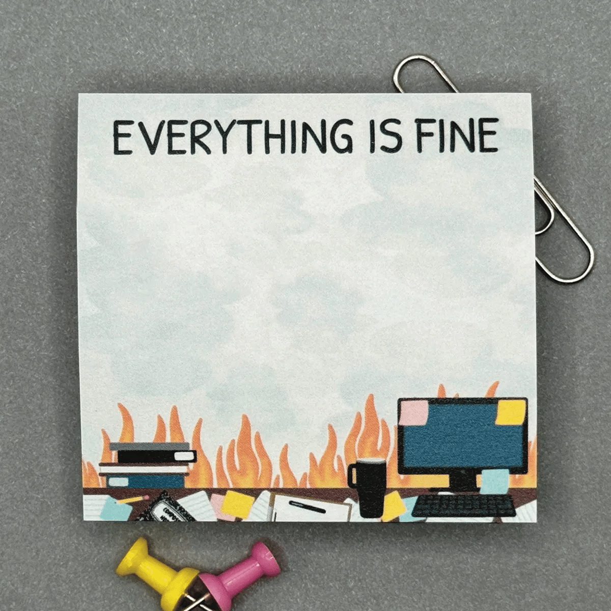 🔥LAST DAY SALE 49% OFF✒Everything Is Fine Sticky Notes