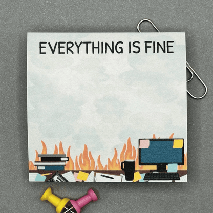 🔥LAST DAY SALE 49% OFF✒Everything Is Fine Sticky Notes