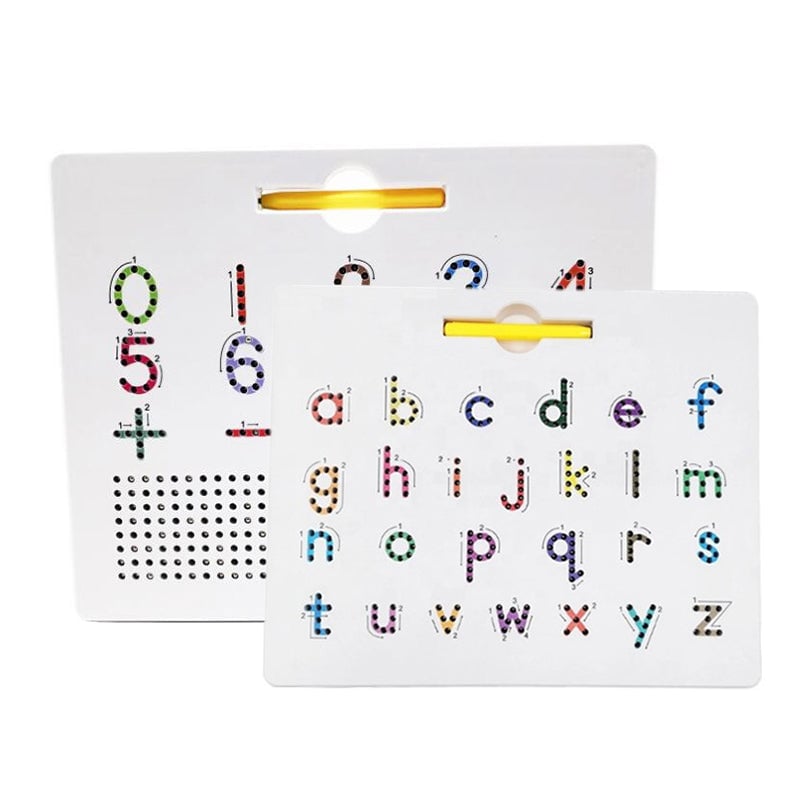 🔥LAST DAY 49% OFF - 2-in-1 Double Sided Magnetic Alphabet Edition