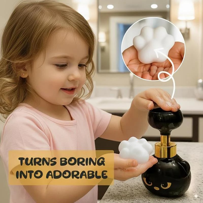 🔥Last Day 49% OFF - 💥Creates Adorable Cat Paw Foam Automatically 🐾💛