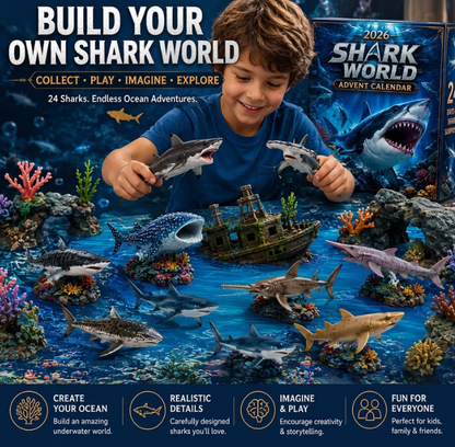 🔥50% Off Today Only-🦈 2026 Shark World Advent Calendar