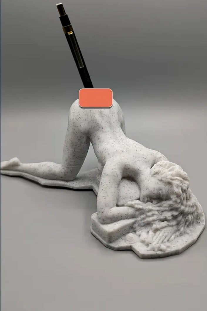 🔥Last 4 hours Sale: Save 49%-Bold "Pen Holder" female Statuette