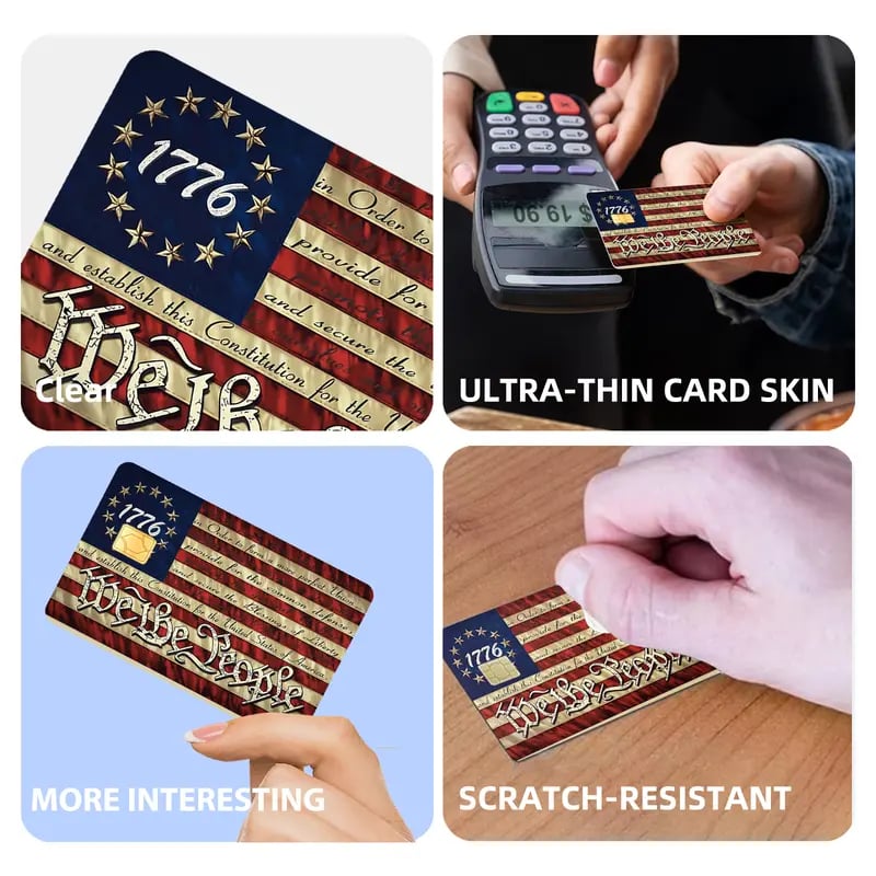 🗽1776 "We the People" Credit Card Skin