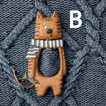 🐾Wooden Animal Brooches