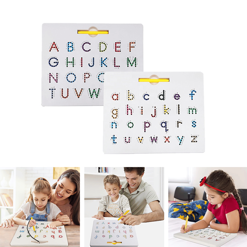 🔥LAST DAY 49% OFF - 2-in-1 Double Sided Magnetic Alphabet Edition
