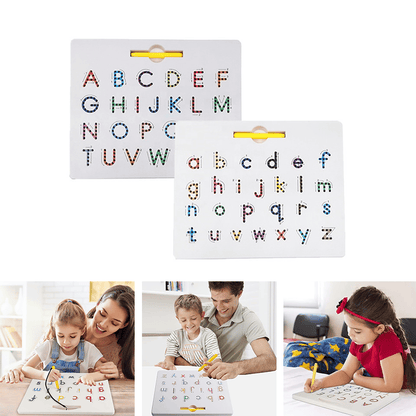🔥LAST DAY 49% OFF - 2-in-1 Double Sided Magnetic Alphabet Edition