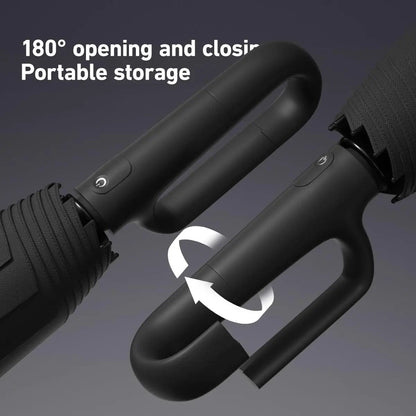 ☔Portable Automatic Folding Umbrella-Windproof Waterproof with Loop Buckle
