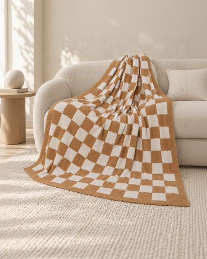 The Fleece Checkerboard Throw