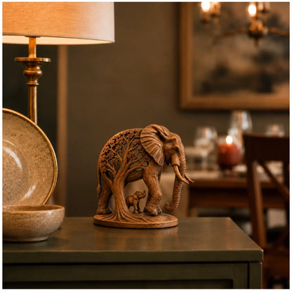 Elephant Family Tree Sculpture