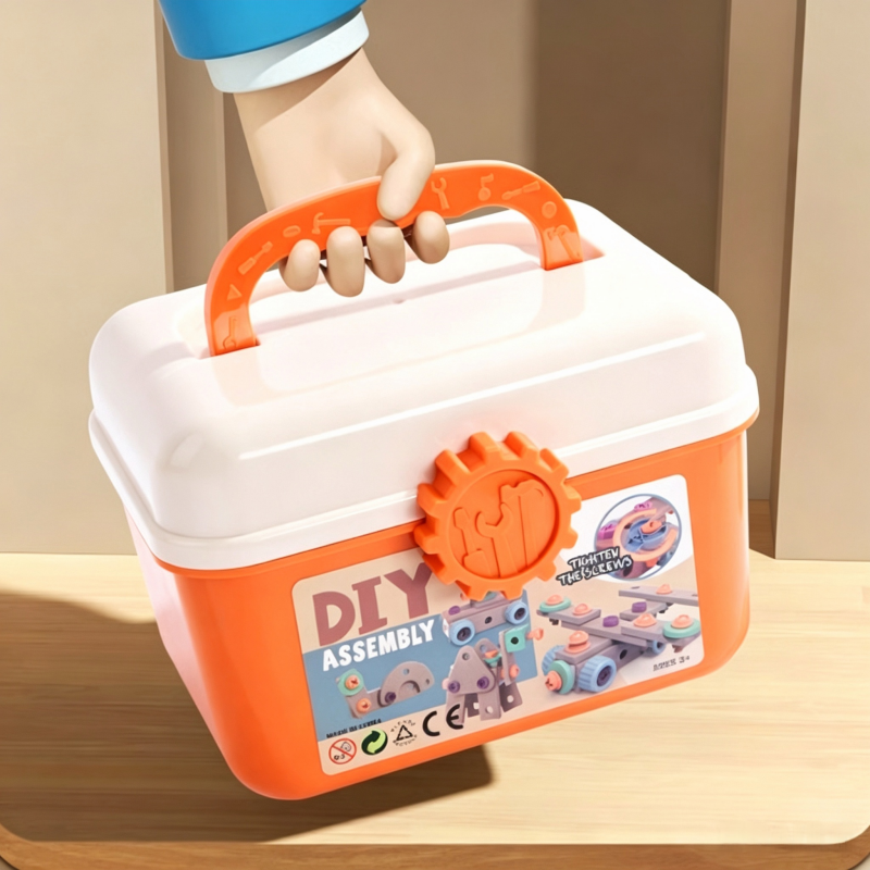 Kids' Electric Drill Screw Building Set