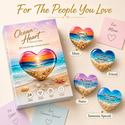 🌊 Ocean Heart Blind Box Set – 24 Surprise Collectible Heart Keepsakes