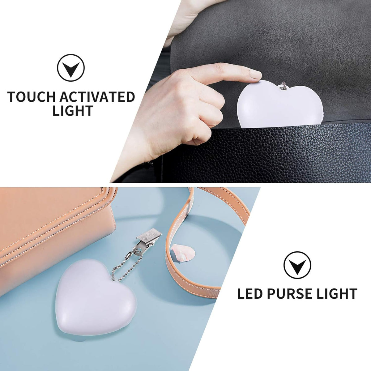 🔥Last 4 hours Sale: Save 50% -❤️Heart Sensor LED Handbag Light