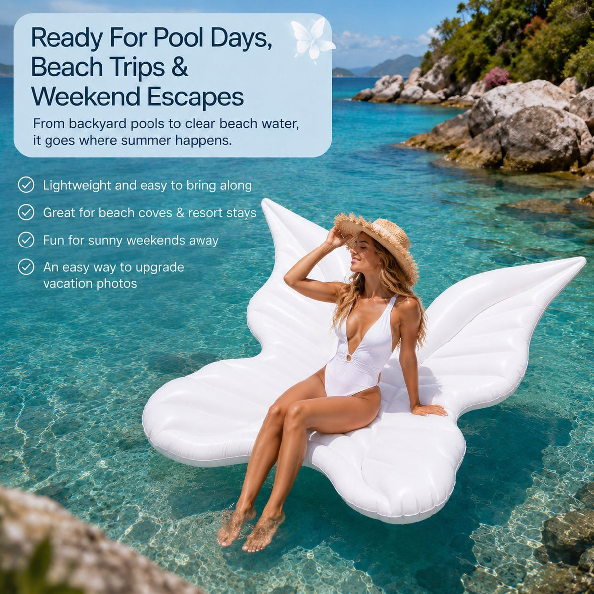 🦋Butterfly Wing Pool Float🔥🔥
