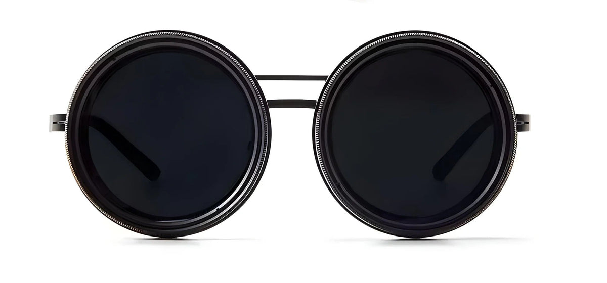 Adjustable Tint Polarized Round Sunglasses | ND9 Stepless 1-9 Gears