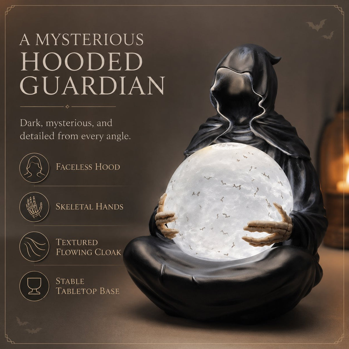 💀 Mystic Reaper Crystal Ball Light
