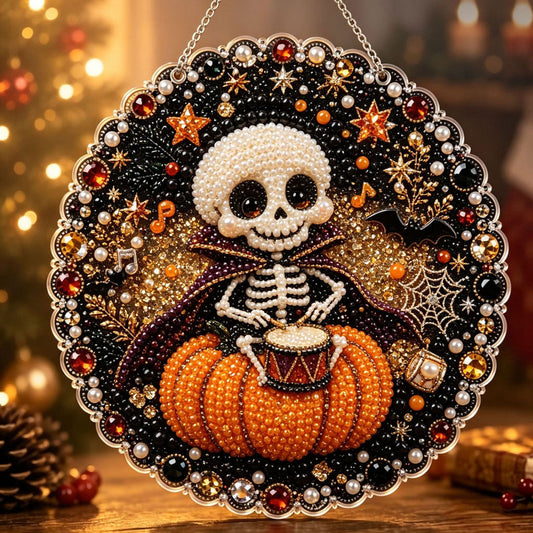 🔥Limited time 70% OFF - 🖤✨ Spooky Halloween DIY Gem Art Ornament Kit – Creative Hanging Decor