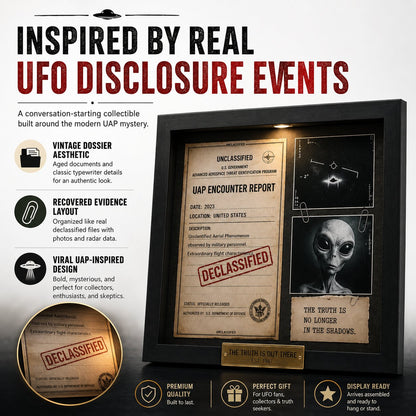 🔥Last Day 49% OFF - 👽 Declassified UAP Encounter File Frame