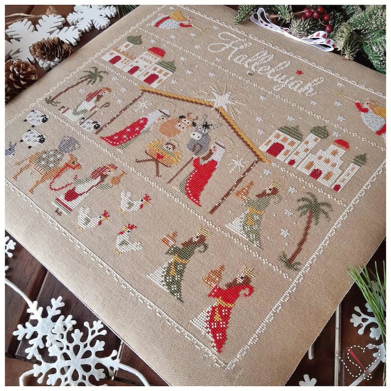 🔥LAST DAY Sale 49% OFF🎄 "Christmas Nativity" Counted Cross Stitch DIY Embroidery Kit
