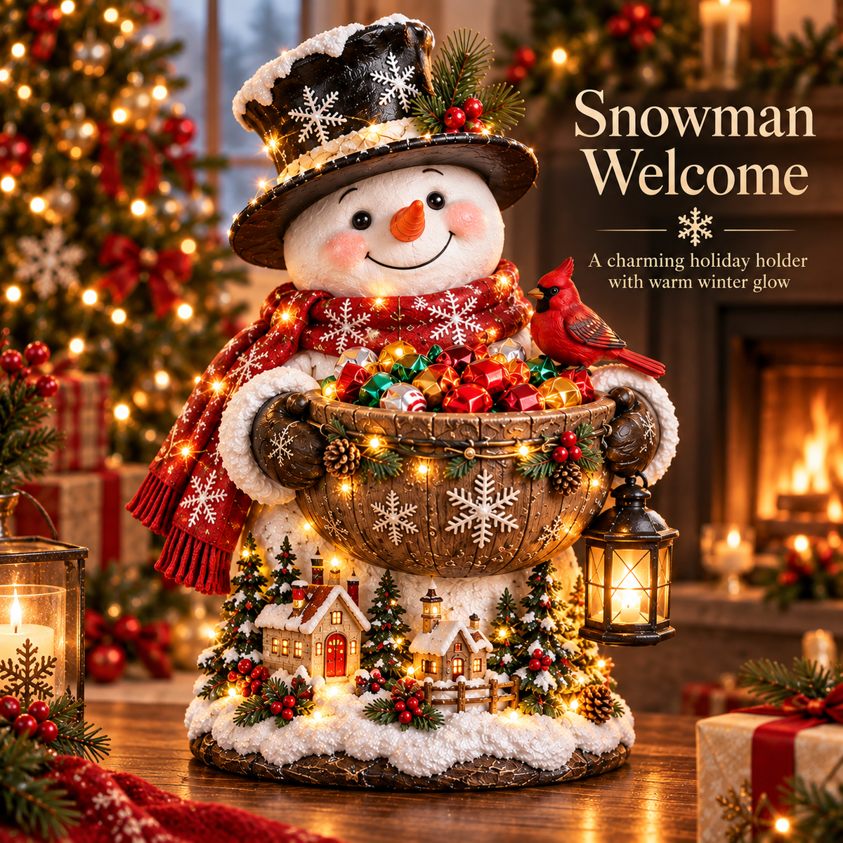 ✨Last Day 50% OFF✨ Lighted Christmas Candy Bowl Collection – 5 Festive Holiday Designs