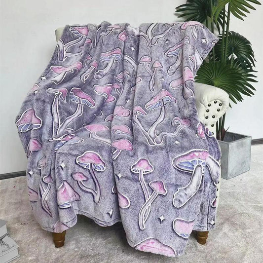🔥Last Day 49% OFF - 🍄Glow in the Dark Cute Mushroom Blanket