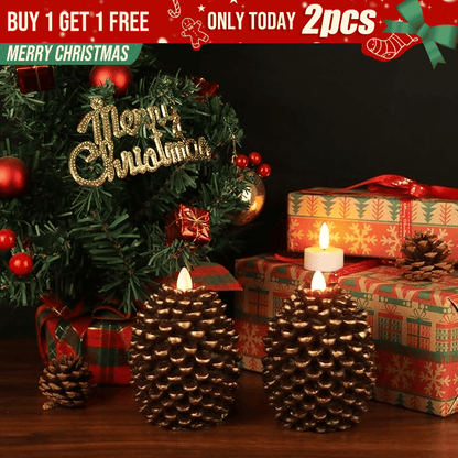 💥Black Friday Sale: Save $20 -🔥Flameless Pinecone Candles Battery Operated with 6 Hour Timer