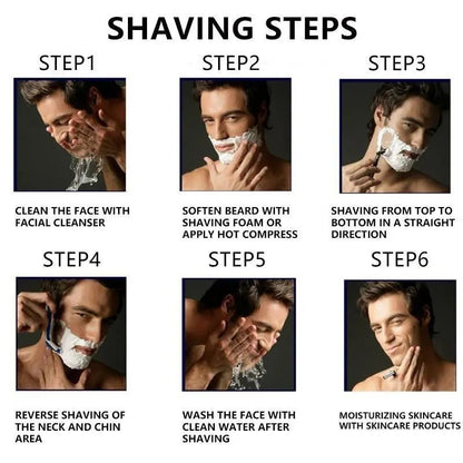 Cartivoe™ 6-Blade Razor Refill Kit for Men – Choose 24, 48 or Handle Bundle 🪒