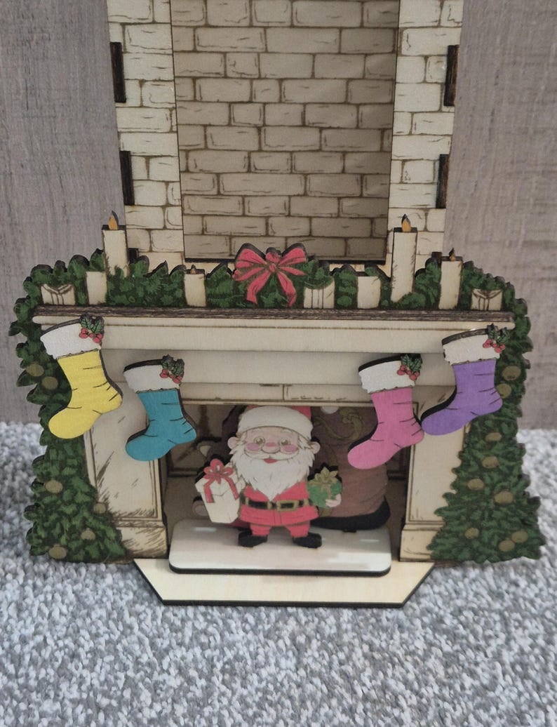 🔥LAST DAY SALE 50% OFF🌲Family Christmas activities advent calendar, Father Christmas/Santa countdown chimney