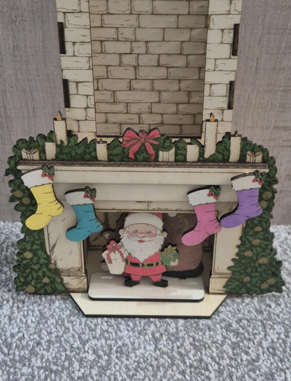🔥LAST DAY SALE 50% OFF🌲Family Christmas activities advent calendar, Father Christmas/Santa countdown chimney