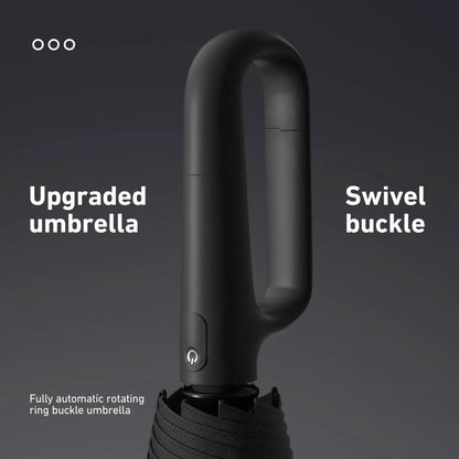 ☔Portable Automatic Folding Umbrella-Windproof Waterproof with Loop Buckle