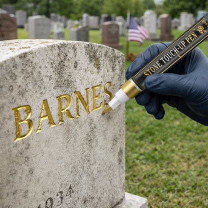 💐Golden Grave Marker Pen, Restore Faded Tombstone Inscriptions（！)