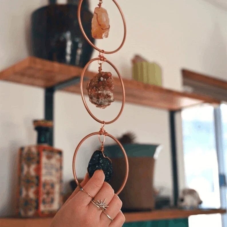 🔥LAST DAY SALE 49% OFF - Raw Crystal 7 Chakra Gemstone Wall Decor