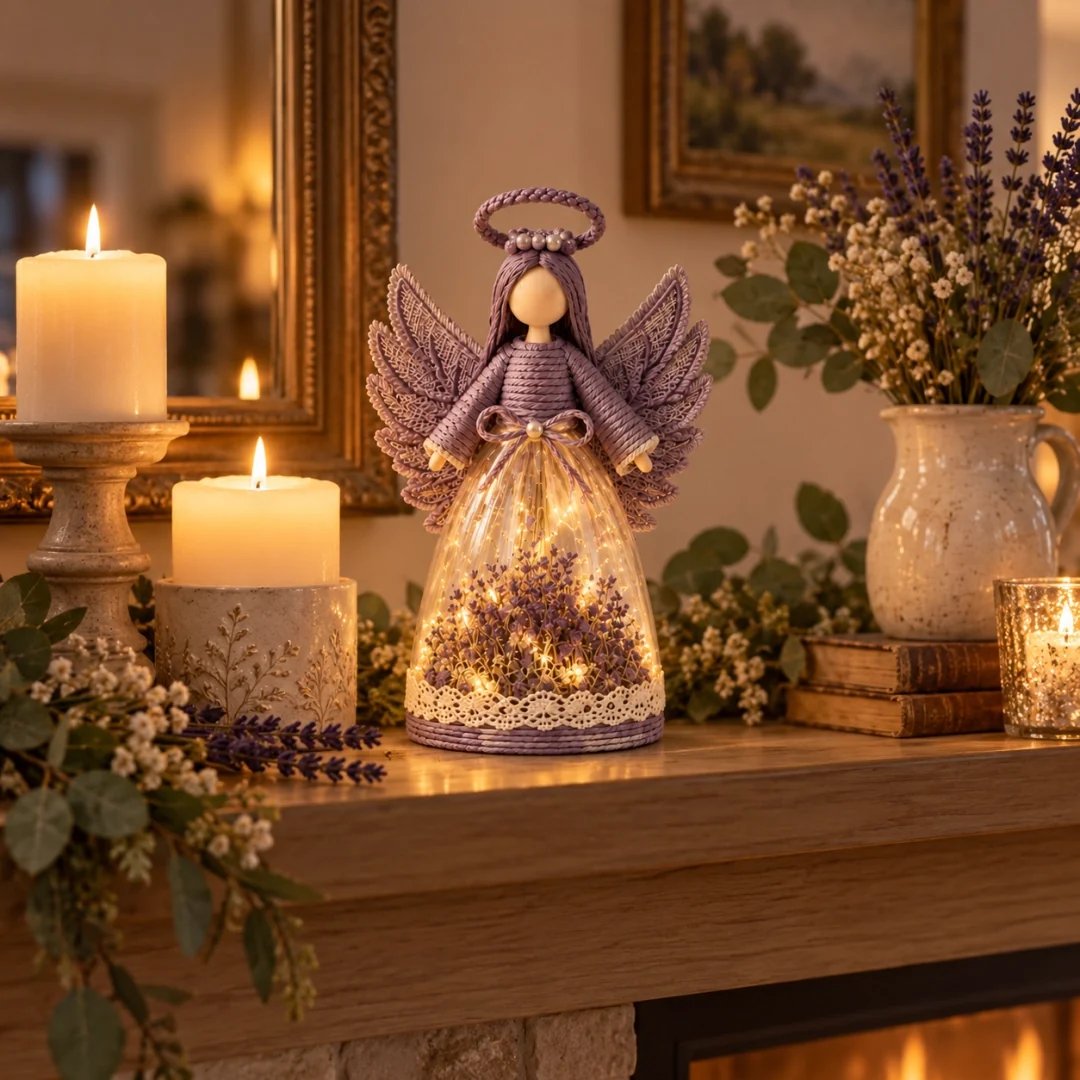 🎁Lighted Floral Angel Figurine