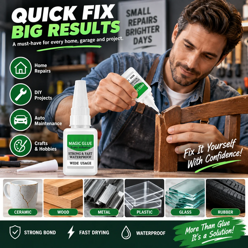 ⚡🔧4PCS Fast-Setting Super Glue 💪✨