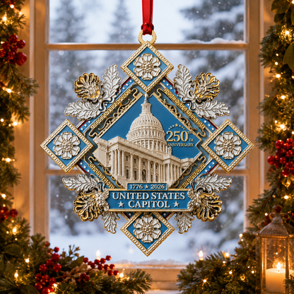 ✨LAST DAY 50% OFF🔥250th Anniversary Commemorative Ornament – UNITED STATESCAPITOL
