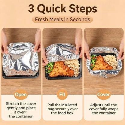 Aluminum Foil Food Insulation Cover for Table Heat Preservation and Freshness