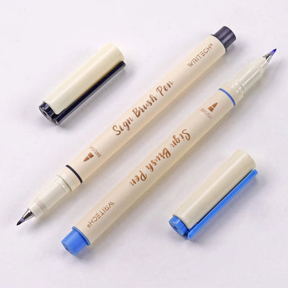🔥Last Day 50% OFF💝Arts Sign Brush Pen 12 Pastel Colors Water Based Ink Lettering Calligraphy