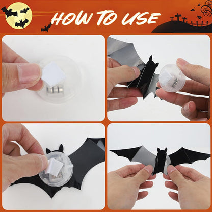 🔥Limited-Time  Halloween LED Flying Bat Decorations